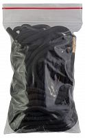 Гайтан хлопчатобумажный на закрутке с наполнителем (цвет черный, 3 мм., 60 см., 10 шт)