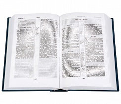 Библия, синодальный перевод с параллельными местами по центру страницы (арт. 07833)