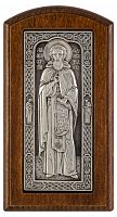 Икона святой преподобный Сергий Радонежский, чудотворец, ростовая (серебрение)