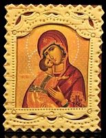 Икона из бересты "Пресвятая Богородица" (арт. 14201)