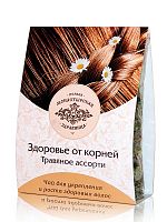 Монастырский чай "Здоровье от корней (для укрепления и роста здоровых волос)", травяное ассорти 80 гр