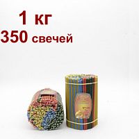 Свечи восковые Медово - янтарные разноцветные №140, 1 кг (церковные, содержание пчелиного воска не менее 50%)