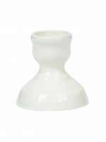 Подсвечник церковный керамический Ромашка белый, подсвечник для свечи религиозный, d - 10 мм под свечу