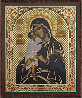 Икона Божией Матери "Взыскание Погибших" (на дереве с золотым тиснением, 80х60 мм)