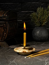 Подсвечник декоративный из оникса 8х4 см с иглой для свечей (Арт. 20214)