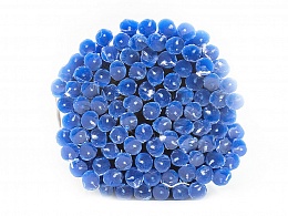 Свечи восковые конусные, маканые, синие № 20, 100 шт, 17 см, диаметр 8 мм, с медовым ароматом