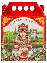 Пасочница деревянная "Славянская" в упаковке с лентой, объем 2000 мл. (арт. 10057)