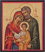 Икона греческая "Святое Семейство" (арт. 15453)