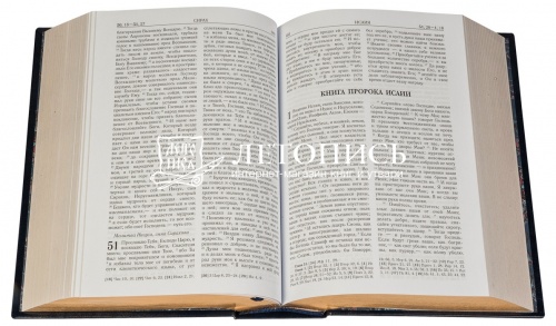 Библия в кожаном переплете, синоидальный перевод, золотой обрез (арт. 08646) фото 4