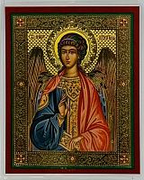 Икона Ангел Хранитель (ламинированная с золотым тиснением, 80х60 мм)