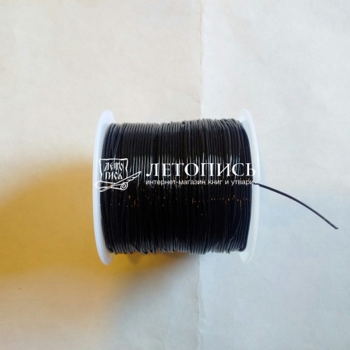 Резинка для браслетов, черный, катушка 30 м (арт. 14209) фото 2
