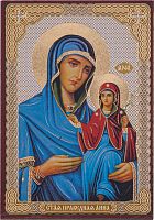 Икона "Святая Анна" (оргалит, 90х60 мм)