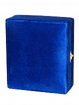 Складень венчальный, синий бархат (арт. 19970)
