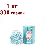 Свечи восковые Медово - янтарные голубые №120, 1 кг (церковные, содержание пчелиного воска не менее 50%)