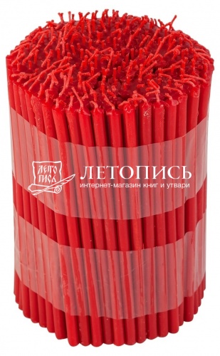 Свечи восковые Козельские красные  №100, 1 кг (церковные, содержание воска не менее 40%) фото 2
