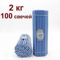 Свечи восковые Медово - янтарные васильковые  № 20, 2 кг (церковные, содержание пчелиного воска не менее 50%)
