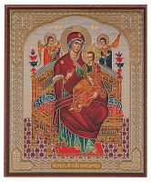 Икона Божией Матери "Всецарица" (оргалит, 180х150 мм)