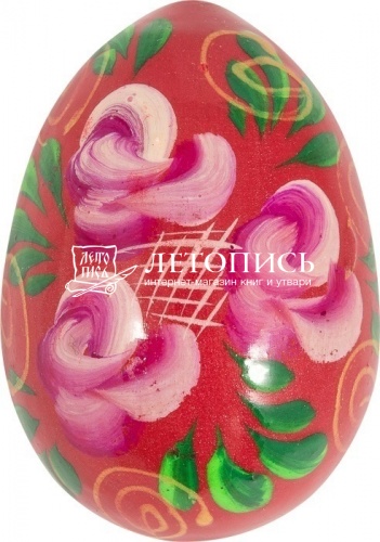 Яйцо деревянное, украшенное ручной росписью, цвет в ассортименте фото 3
