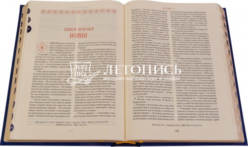 Библия в тканевом переплете, синодальный перевод, крупный шрифт (арт. 11359) фото 2