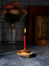 Подсвечник декоративный из оникса 6х4 см с иглой для свечей