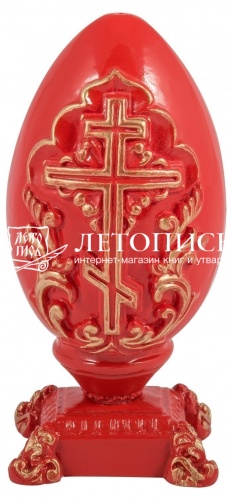 Яйцо Пасхальное из гипса, украшенное росписью и резьбой (арт. 10059) фото 3