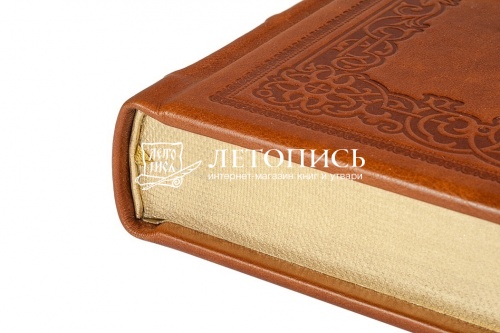 Апостол на церковно-славянском языке. Кожаный переплет, золотой обрез, с закладкой фото 3