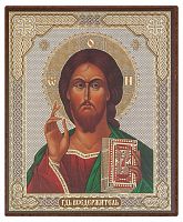 Икона "Господь Вседержитель"  (оргалит, 120х100 мм., арт. 11791)