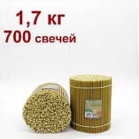 Свечи восковые Саровские №140, 1,7 кг (церковные, содержание пчелиного воска не менее 60%)