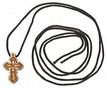 Крест нательный из самшита с гайтаном (арт. 11879)