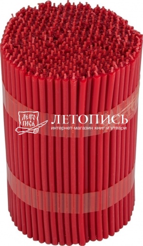 Красные восковые свечи "Калужские" № 60 - 2 кг, 300 шт., станочные фото 2