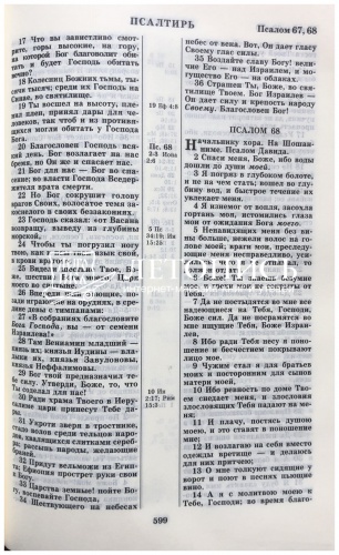 Библия в кожаном переплете, золотой обрез (арт.11017) фото 5