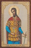 Икона "Святой великомученик Никита" (оргалит, 90х60 мм)