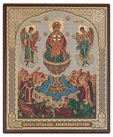 Икона Божией Матери "Живоносный Источник" (оргалит, 120х100 мм)