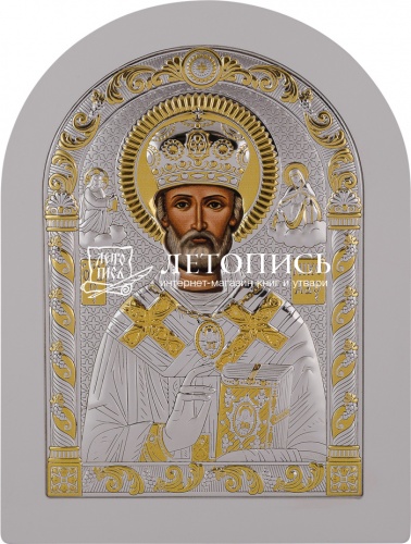 Икона греческая "Николай Чудотворец" (арт. 15479)