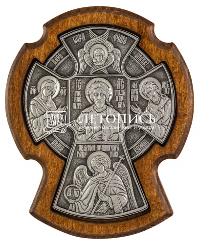 Икона "Крест Новгородский" (серебрение)