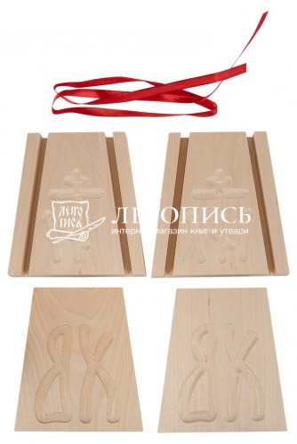 Пасочница деревянная "Славянская" в упаковке с лентой, объем 300 мл. (арт. 10053) фото 3