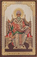 Икона "Святитель Спиридон Тримифунтский" (оргалит, 90х60 мм)