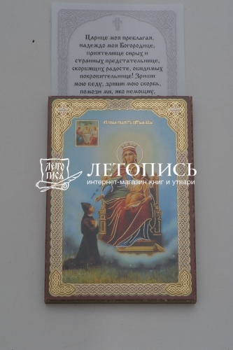 Икона Божией Матери "Нечаянная Радость" (оргалит, 90х60 мм) фото 3