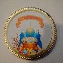 Пасхальная медаль, шоколадная (арт. 13841)