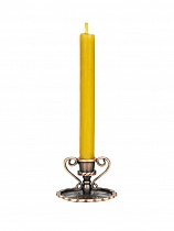 Подсвечник церковный металлический медный с ручками, подсвечник для свечи религиозный, d - 8 мм под свечу
