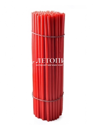 Красные восковые свечи "Калужские" № 40 - 1 кг, 100 шт., станочные фото 3