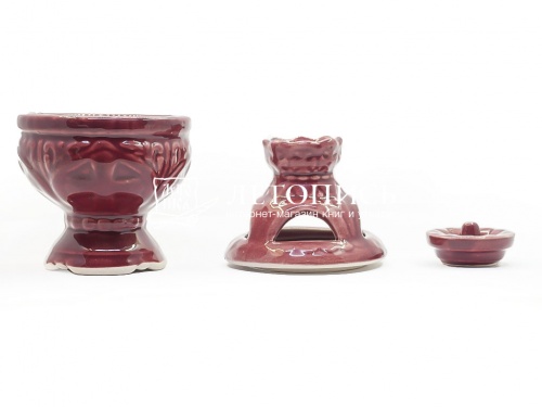 Аромалампа керамическая красная (Арт. 18806) фото 2